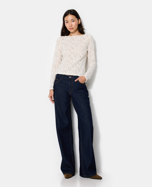 T-shirt manches longues en dentelle - PIMKIE - 3