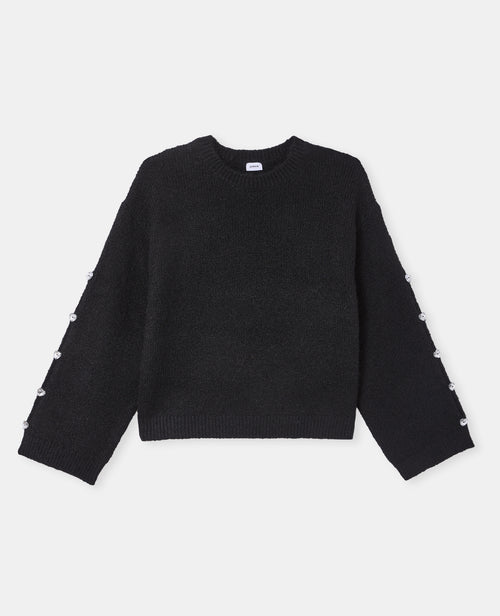 Pull en maille avec strass cœur aux manches - PIMKIE - 4