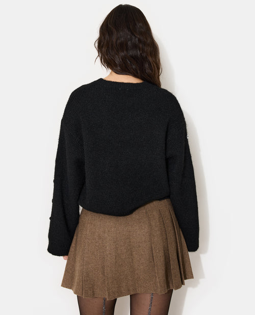 Pull en maille avec strass cœur aux manches - PIMKIE - 6