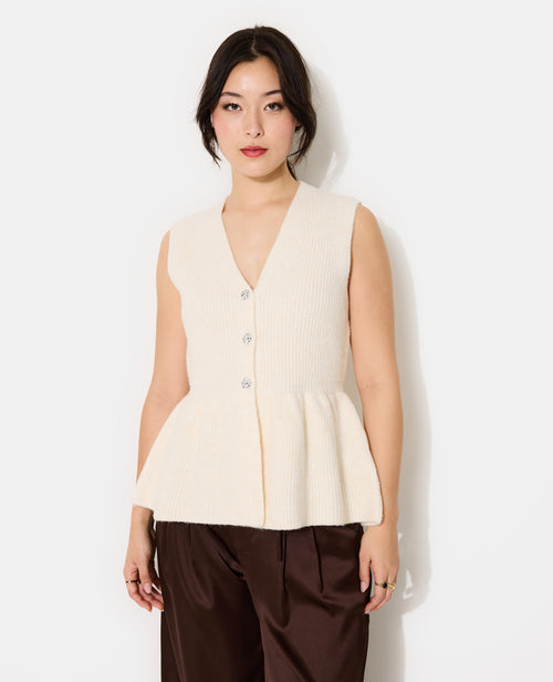 Gilet sans manches forme peplum - PIMKIE - 5