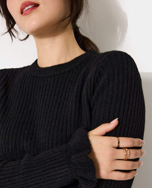 Pull en maille côtelée avec finitions ondulées - PIMKIE - 2