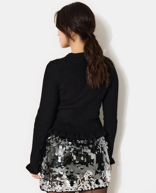 Pull en maille côtelée avec finitions ondulées - PIMKIE - 5