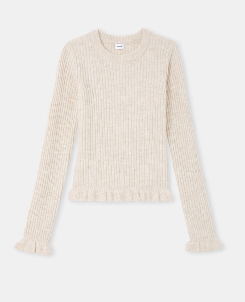 Pull en maille côtelée avec finitions ondulées - PIMKIE - 4