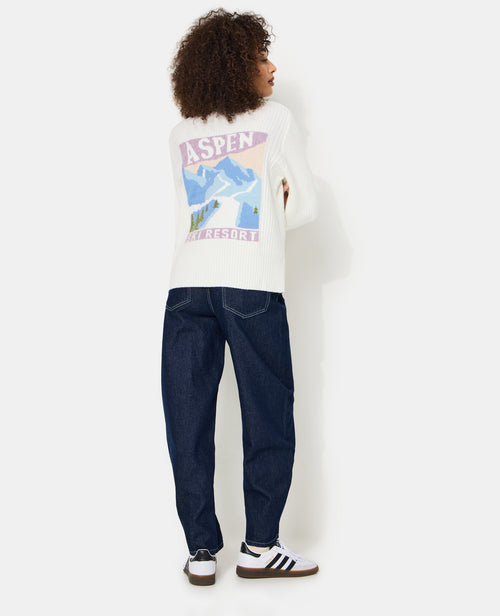 Pull en maille côtelée avec jacquard dos - PIMKIE - 3