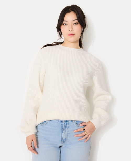 Pull en maille côtelée avec jacquard dos - PIMKIE - 5