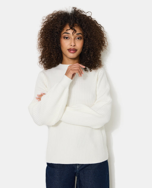 Pull en maille côtelée avec jacquard dos - PIMKIE - 6