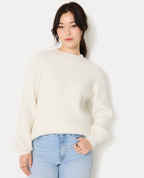 Pull en maille côtelée avec jacquard dos - PIMKIE - 8