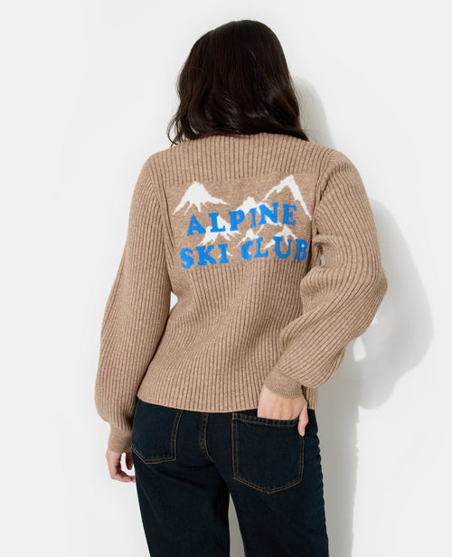 Pull en maille côtelée avec inscription dos - PIMKIE - 1