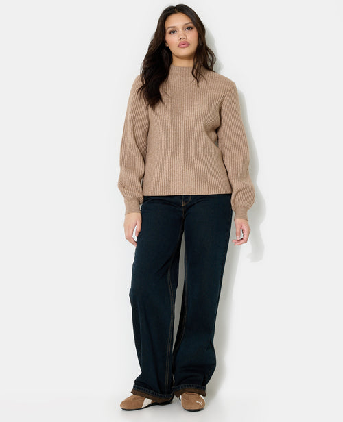 Pull en maille côtelée avec inscription dos - PIMKIE - 2