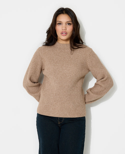 Pull en maille côtelée avec inscription dos - PIMKIE - 5