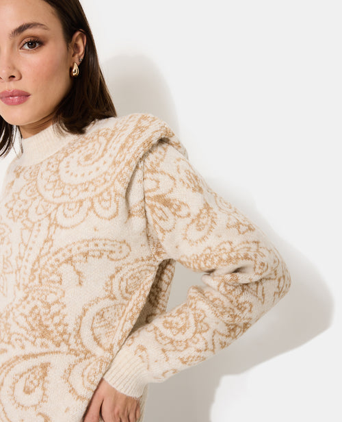 Pull motif cachemire avec épaulettes - PIMKIE - 2