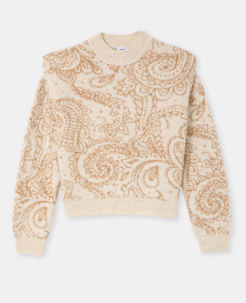 Pull motif cachemire avec épaulettes - PIMKIE - 4