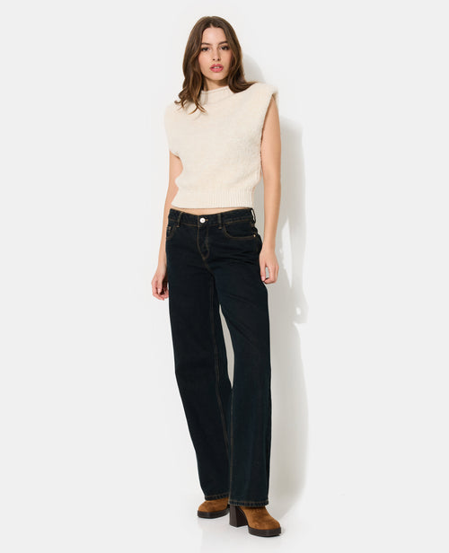 Pull sans manches maille bouclette avec épaulettes - PIMKIE - 3