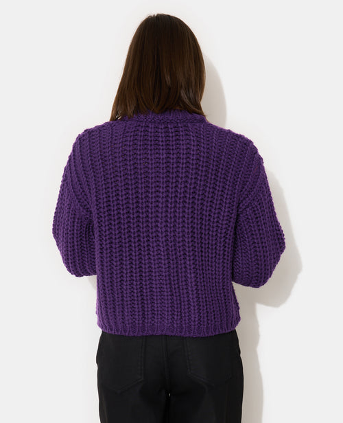 Gilet grosse maille avec gros boutons et poches - PIMKIE - 6