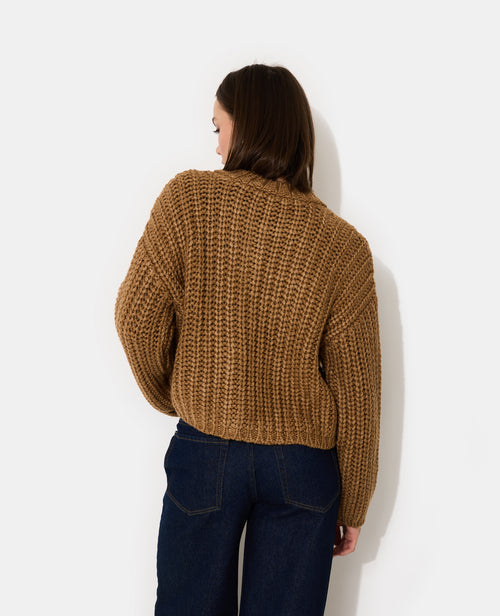 Gilet grosse maille avec gros boutons et poches - PIMKIE - 6