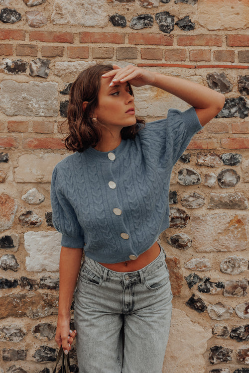 Gilet manches courtes en maille torsadée - PIMKIE - 2