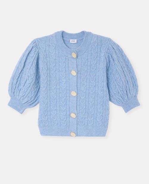 Gilet manches courtes en maille torsadée - PIMKIE - 4