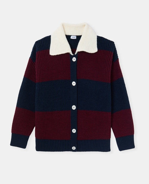 Gilet rayé avec col contrasté - PIMKIE - 4