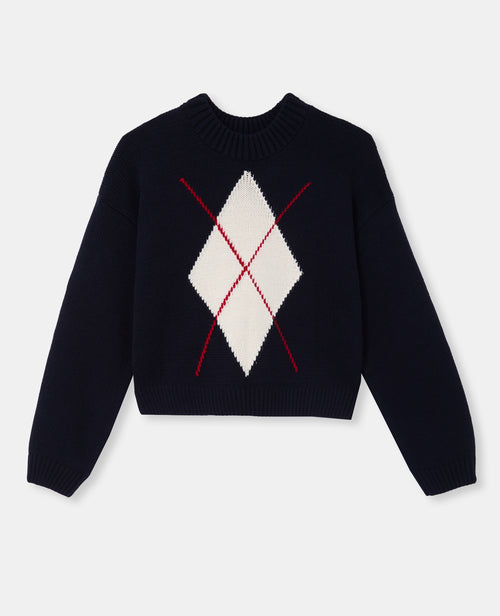 Pull motif jacquard col rond - PIMKIE - 4