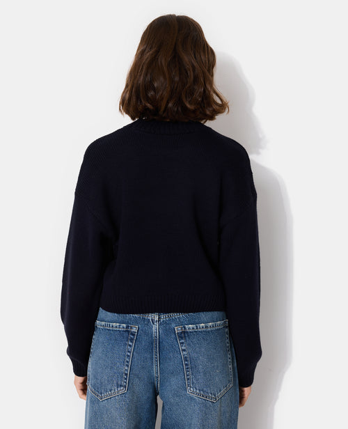 Pull motif jacquard col rond - PIMKIE - 6