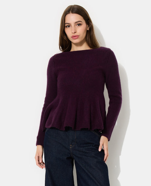 Pull peplum encolure bateau - PIMKIE - 1