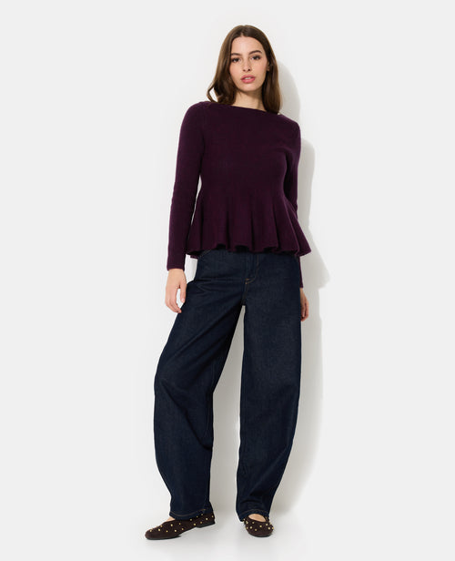 Pull peplum encolure bateau - PIMKIE - 3