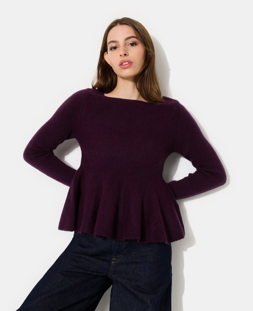 Pull peplum encolure bateau - PIMKIE - 5