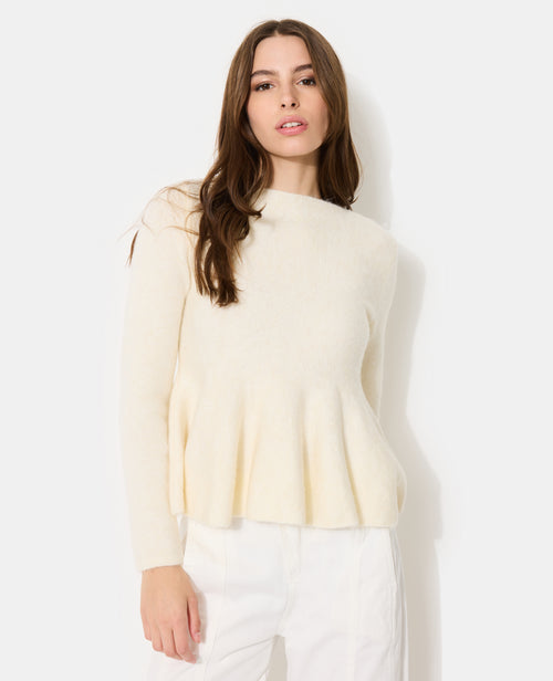 Pull peplum encolure bateau - PIMKIE - 1