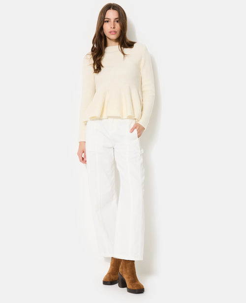 Pull peplum encolure bateau - PIMKIE - 3