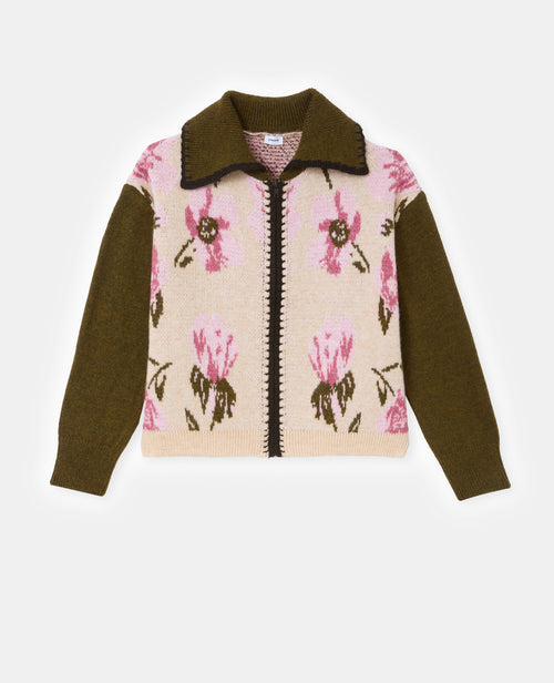 Gilet zippé motif fleurs - PIMKIE - 4