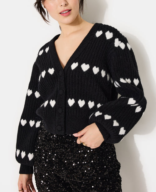 Gilet en maille côtelée avec cœurs - PIMKIE - 2