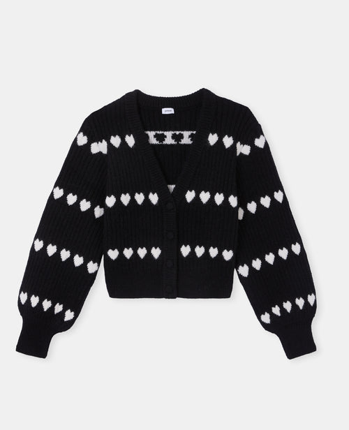 Gilet en maille côtelée avec cœurs - PIMKIE - 4