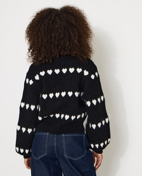 Gilet en maille côtelée avec cœurs - PIMKIE - 6