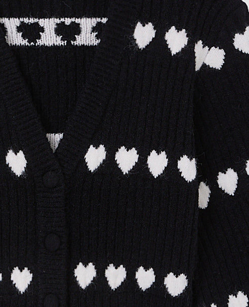 Gilet en maille côtelée avec cœurs - PIMKIE - 7