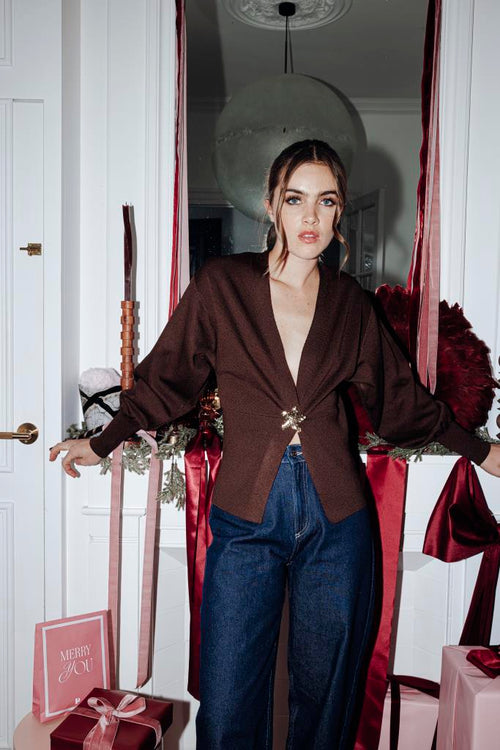 Gilet en maille fine avec bouton fantaisie - PIMKIE - 1