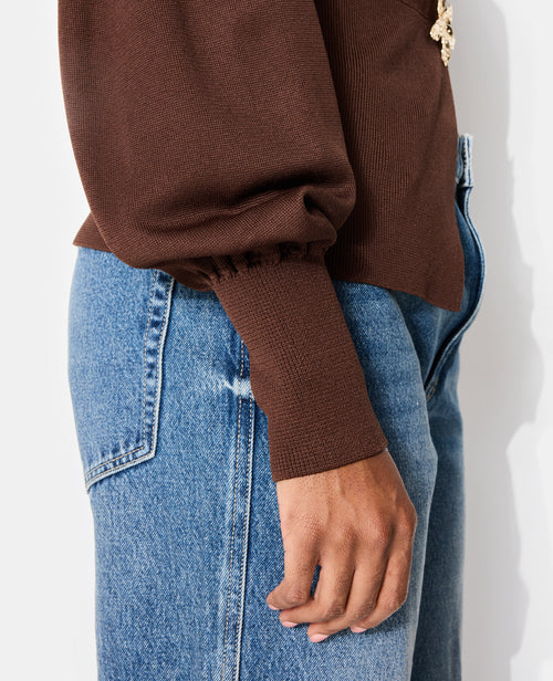 Gilet en maille fine avec bouton fantaisie - PIMKIE - 7