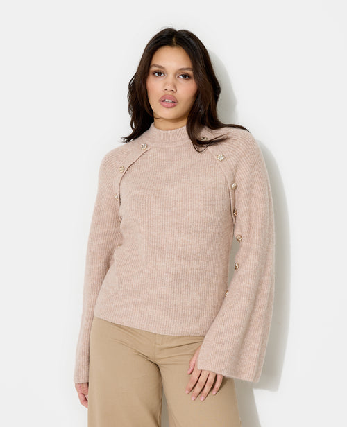 Pull avec boutons fantaisie - PIMKIE - 1