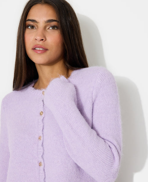 Gilet col rond avec boutons bijoux - PIMKIE - 2