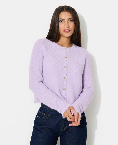 Gilet col rond avec boutons bijoux - PIMKIE - 7