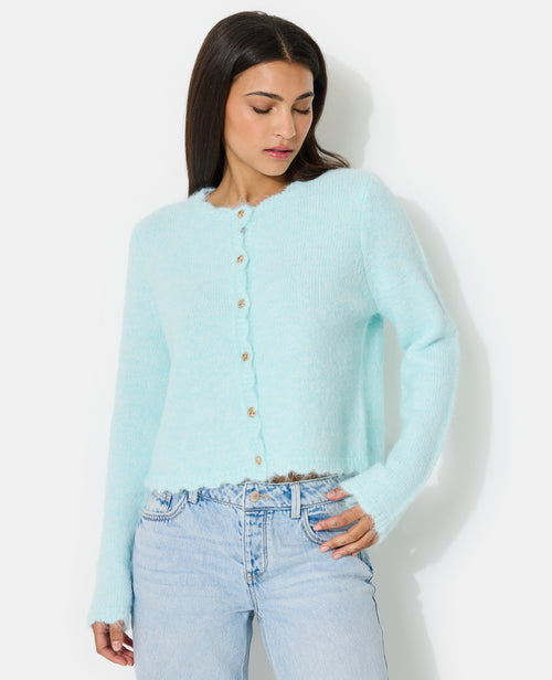 Gilet col rond avec boutons bijoux - PIMKIE - 1