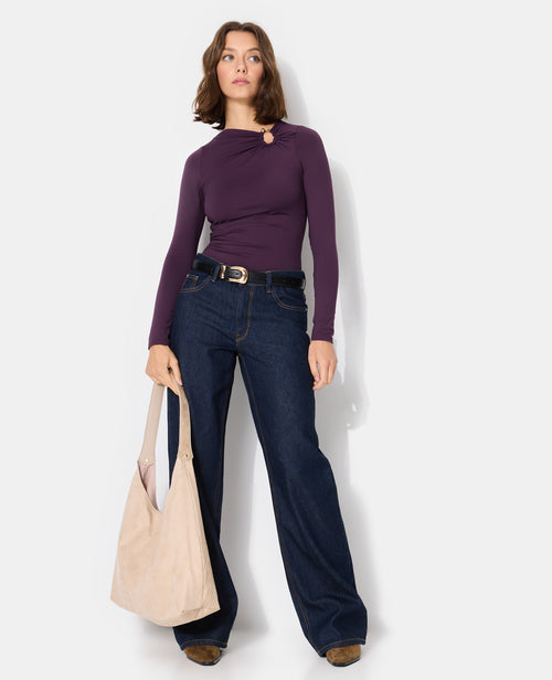 Body en maille stretch avec col asymétrique et bijou - PIMKIE - 7