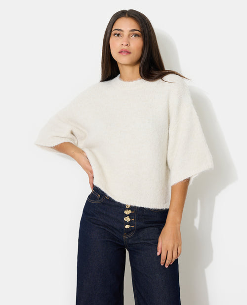 Pull manches courtes avec laine - PIMKIE - 1