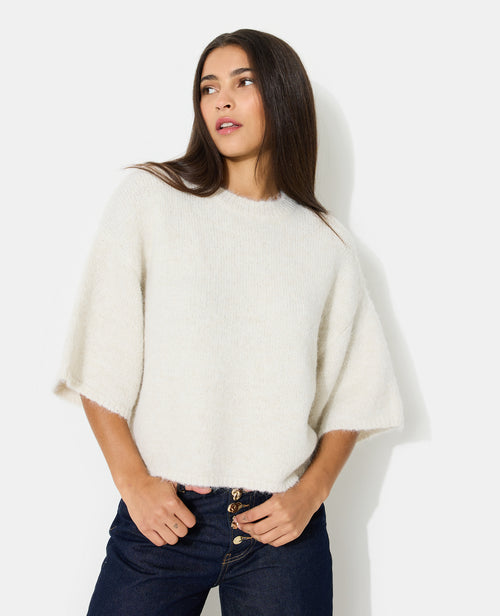 Pull manches courtes avec laine - PIMKIE - 1