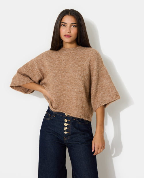 Pull manches courtes avec laine - PIMKIE - 1