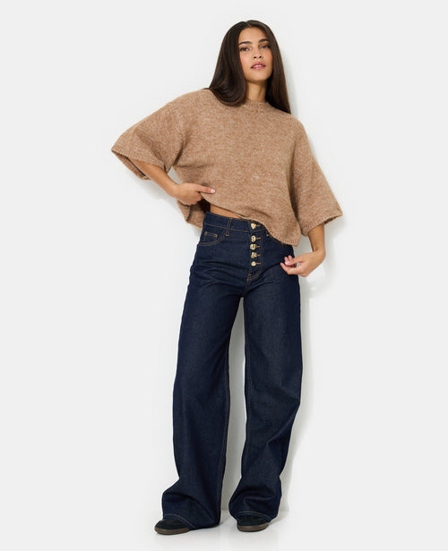 Pull manches courtes avec laine - PIMKIE - 3