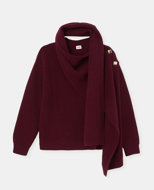 Pull oversize avec écharpe amovible - PIMKIE - 4