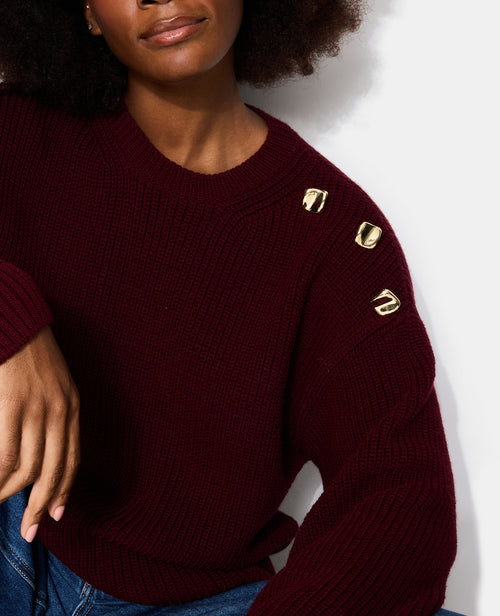Pull oversize avec écharpe amovible - PIMKIE - 1