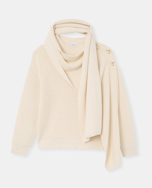 Pull oversize avec écharpe amovible - PIMKIE - 4