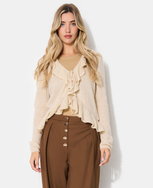 Gilet avec volants et nouette - PIMKIE - 1