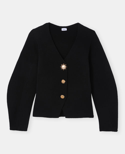 Gilet en maille serrée avec boutons fantaisie - PIMKIE - 4